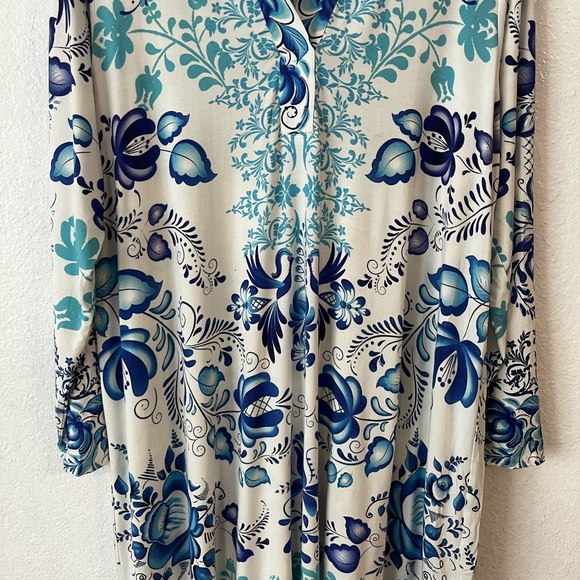 Johnny Was Farrow Polo Swing Dress Size L - Picture 6 of 14